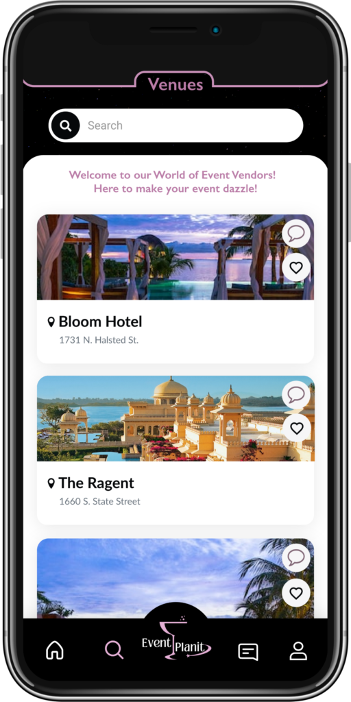 App Features - Event Planit